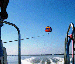The parasailing operator has full control over you whilst you are in the air