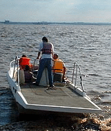 Parasailing boats have a large platform at the rear for safe take off and landing